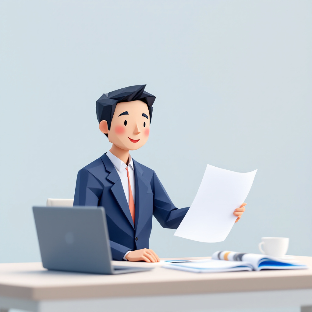 官需営業・事業開発のキャラクターイラスト